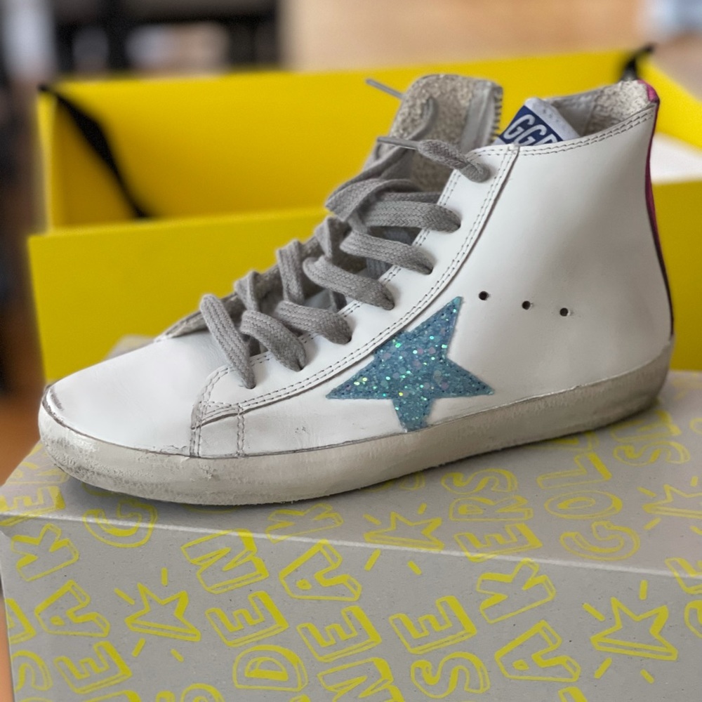 Kids Golden Goose High Tops- never worn